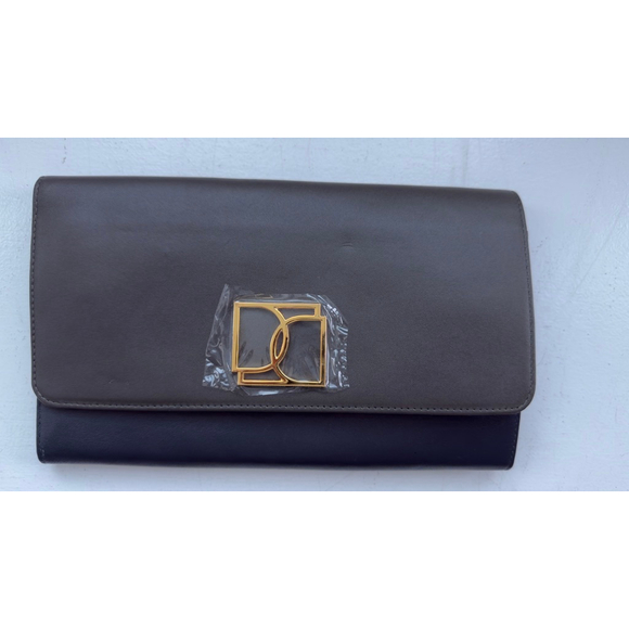 Devieta Handbags - Women's Devieta Clutch One Size Gray/Black Travel Clutch